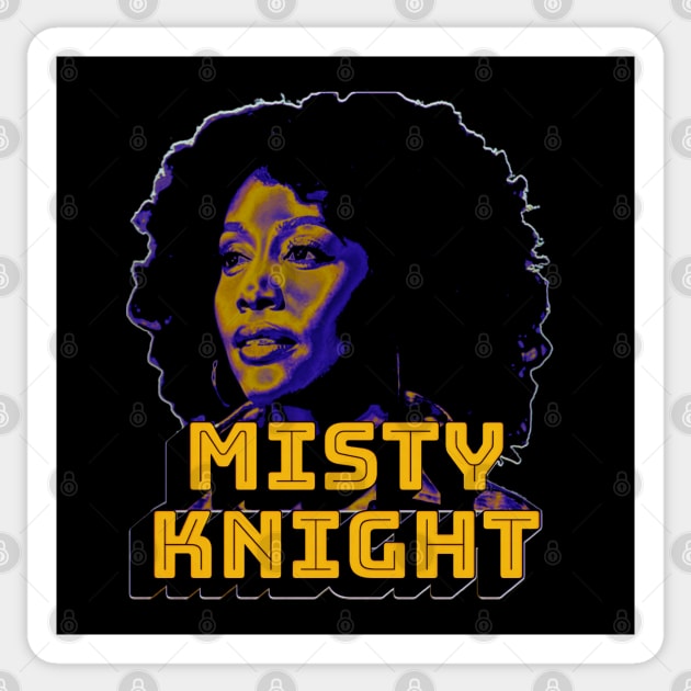 Misty “MFing” Knight Sticker by Thisepisodeisabout